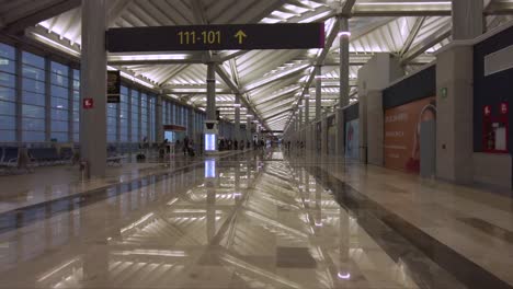 Traveling-shot-inside-the-new-Felipe-Angeles-Airport-in-Mexico