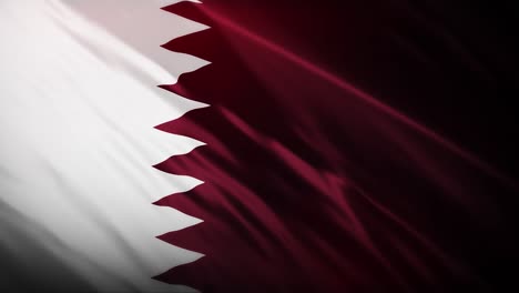 Qatar-flag-full-screen-loop-background-waving-in-the-wind