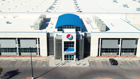 Aerial-View-Of-Pepsi-Bottling-Group-Warehouse-In-Las-Vegas
