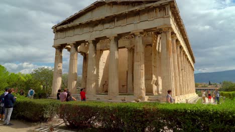 Majestuosa-Vista-Del-Templo-De-Hefesto-En-Atenas
