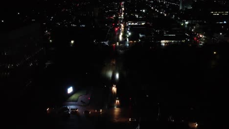 Video-De-Drones-De-Bulawayo,-Zimbabwe-En-La-Noche