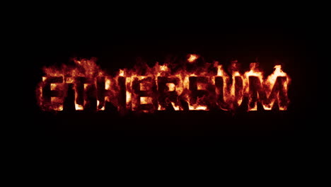 Ethereum-Burning-Flame-Animation-Logo-on-black-background