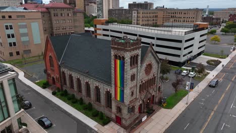 Gay-friendly-church-aerial-view