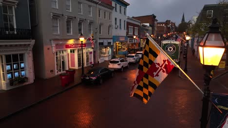 Bundesstaat-Maryland-Flagge-In-Annapolis