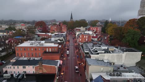 Rising-aerial-reveals-historic-Annapolis-Maryland