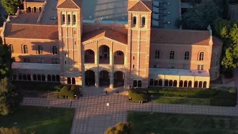 Aerial-View-of-Royce-Hall,-Westwood-Campus-of-UCLA