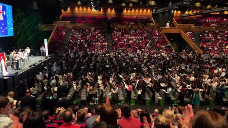 Brisbane-frees-up-citizenship-backlog-with-supersized-ceremonies-due-to-Covid-19-pandemic-at-the-great-hall,-Brisbane-convention-and-exhibition-centre-on-Wednesday-14-September-2022