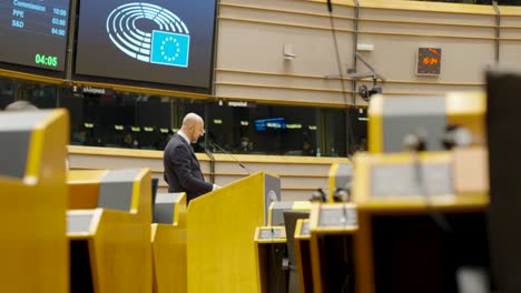 Sala-Plenaria-Del-Parlamento-Europeo-En-Bruselas,-Bélgica