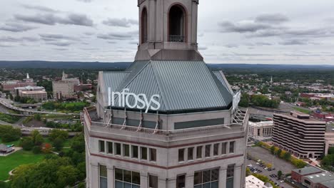 Infosys-Und-M-&amp;-T-Bankgebäude-In-Der-Innenstadt-Von-Hartford,-Connecticut