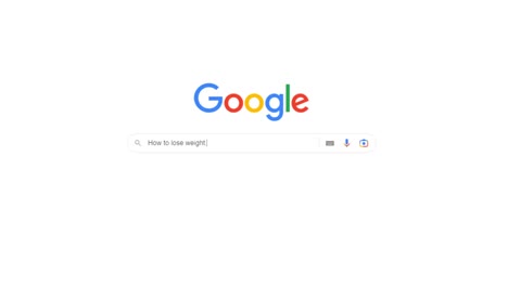Google-Search-Typing-How-to-Lose-Weight,-Internet-Search