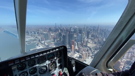 Inside-Cockpit-View-Of-Helicopter-Tour-Over-New-York