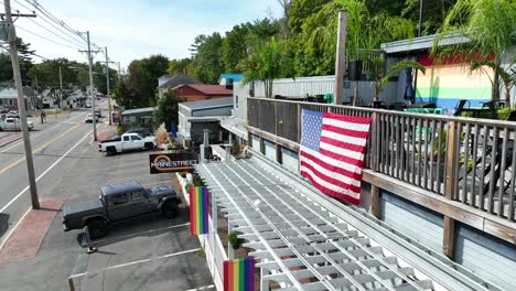 Gay-bar-with-LGBTQ-flags-in-USA