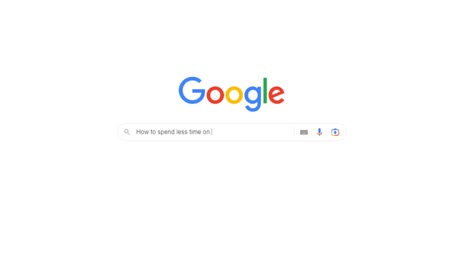 Google-Search-Typing-How-to-Spend-Less-Time-On-Social-Media,-Internet-Search