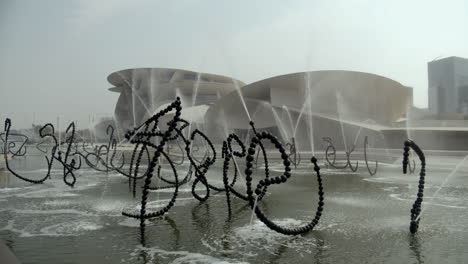 Modern-fountains-outside-the-museum