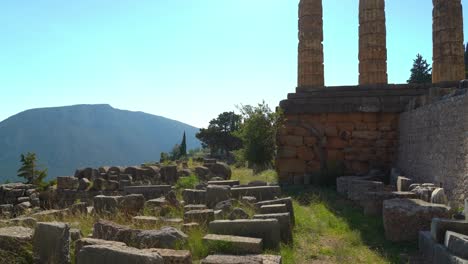 Ruinen-Der-Archäologischen-Stätte-Delphi