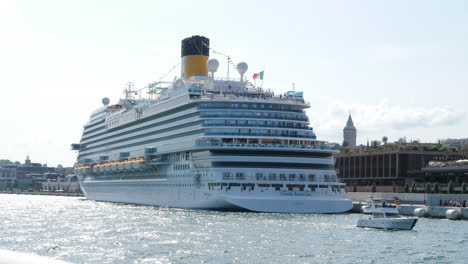 Cruise-Ship-Costa-Venezia-Seen-From-Tour-Boat-on-Bosporus-in-Istanbul