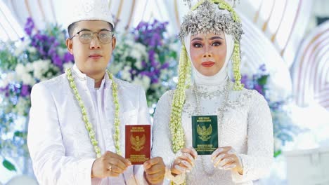 Bride-and-Groom-holding-buku-nikah-or-marriage-book