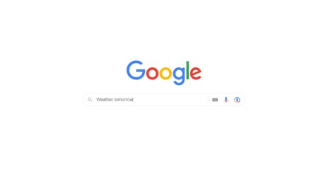 Google-Weather-Tomorrow-on-Google-Search-Engine,-Screen-Record-Footage