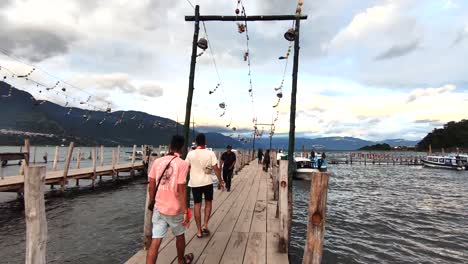 Dock-in-San-Juan-La-Laguna-in-lake-Atitlán