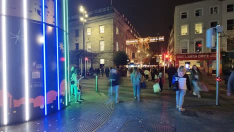 Hyperlapse-videography-is-a-photography-technique-used-to-create-time-lapse-videos-of-Dublin-street-life-at-Christmas
