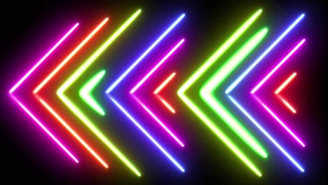 Bunt-Leuchtende-Neonlinien,-Nahtloses-Loop-Animationselement-Für-VJS-Loops,-Vertikale-Leuchtende-Linien-Mit-Verschwommenen-Reflexionen-Für-Spektrum,-Nachtclub,-Nachtparty,-LED-Bildschirm,-Musikanzeige