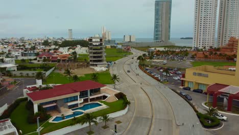 beautiful-aerial-view-with-drone-of-the-port-of-Boca-del-Rio,-Veracruz