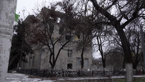The-offices-of-Russian-installed-deputy-leader-of-Kherson-Kirill-Stremousov-lies-in-ruins-in-the-snow-following-September’s-targeted-attack-with-HIMARS-missiles