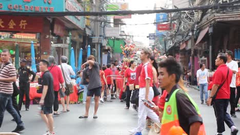 Large-Crowd-Of-Thailand-People-At-Street-Chinese-New-Year-Celebrations