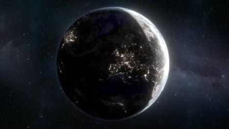 Lichter-Flackern-über-Den-Planeten-Erde---Europa