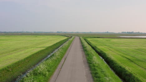 Rural-agriculture-area-during-spring-in-Middelburg,-the-Netherlands