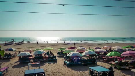 HD-Professionally-graded---recorded-clip-of-beach-timelapse-showing-life-@-beach