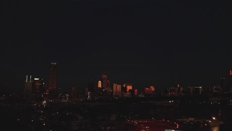 Atlanta-City-Skyline-Antenne-Bei-Dämmerung-Aufnahme-1080p-Drohne