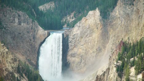 El-Gran-Cañón-Del-Parque-Nacional-De-Yellowstone-Lower-Falls-Closeup