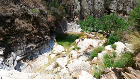 Water-flowing-in-waterfall-of-Capitólio-Minas-Gerais
