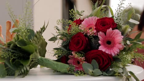 two-bouquets-placed-on-the-table-engagement-and-wedding-bouquet