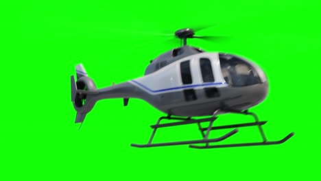 Hubschrauber-In-4k-Auf-Grünem-Bildschirm-Mit-Alpha-Matte