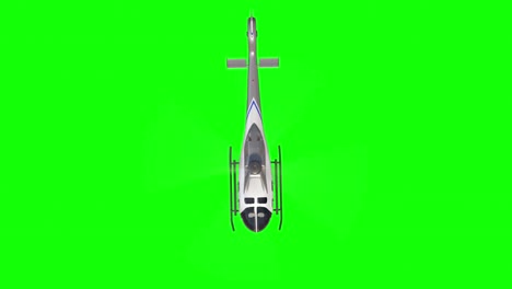 Helicopter-from-top-view-in-4K-on-Green-Screen-With-Alpha-Matte