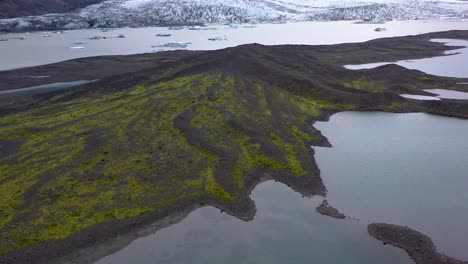 4k-Luftaufnahmen-Des-Island-Gletschers