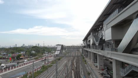 Newly-built-train-station-And-the-rail-system-supports-the-travel-of-more-people-in-Bangkok