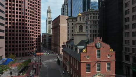 Boston,-Massachusetts,-Antena,-De,-Mercado,-En,-Centro