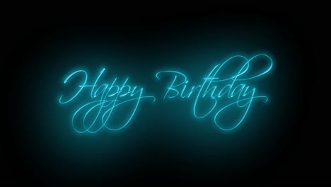 Happy-birthday-neon-sign-on-black-wall