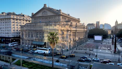 Buenos-Aires-Columbus-Theatre-in-spectacular-sunset-light-Aerial