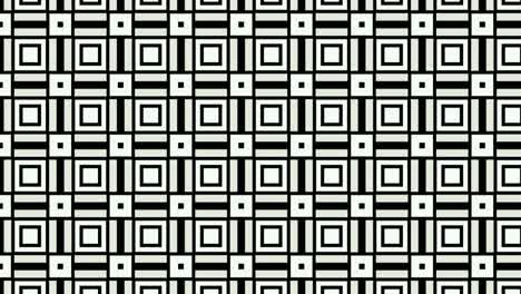 Abstrakte-Hintergrundanimation,-Die-Nach-Rechts-Scrollt,-Schwarze-Und-Weiße-Quadrate