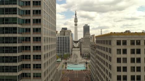 4K-Drone-Indianapolis-Indiana-Historic-Monument-Fly-Through-Skyline-Downtown-City-Midwest-Cityscape