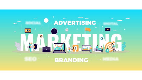 Marketing-Titel-Mit-Symbolen-|-Andere-Schlüsselwörter-Werbung-|-Branding-|-Sozial-|-SEO-|-Digital-|-Medienanimation