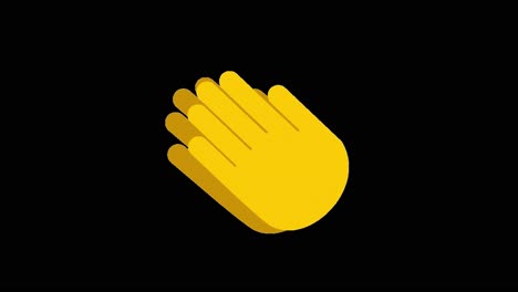 Animated-Clapping-Emoji-Celebration-Emoticon-Black-Screen-4K