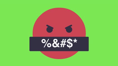 Animated-Cursing-Emoji-Angry-Emoticon-Green-Screen-4K