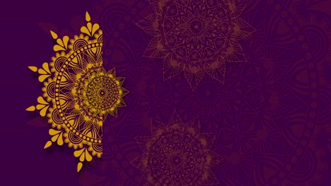Gold-Lila-Mandala-Hintergrund