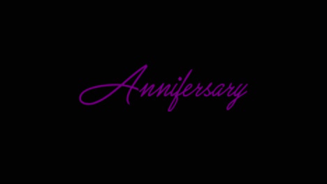Anniversary-Neon-Glow-Text-Wiggle-on-Black-Background
