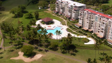 Soft-aerial-orbiting-round-resort-in-Dominican-Republic